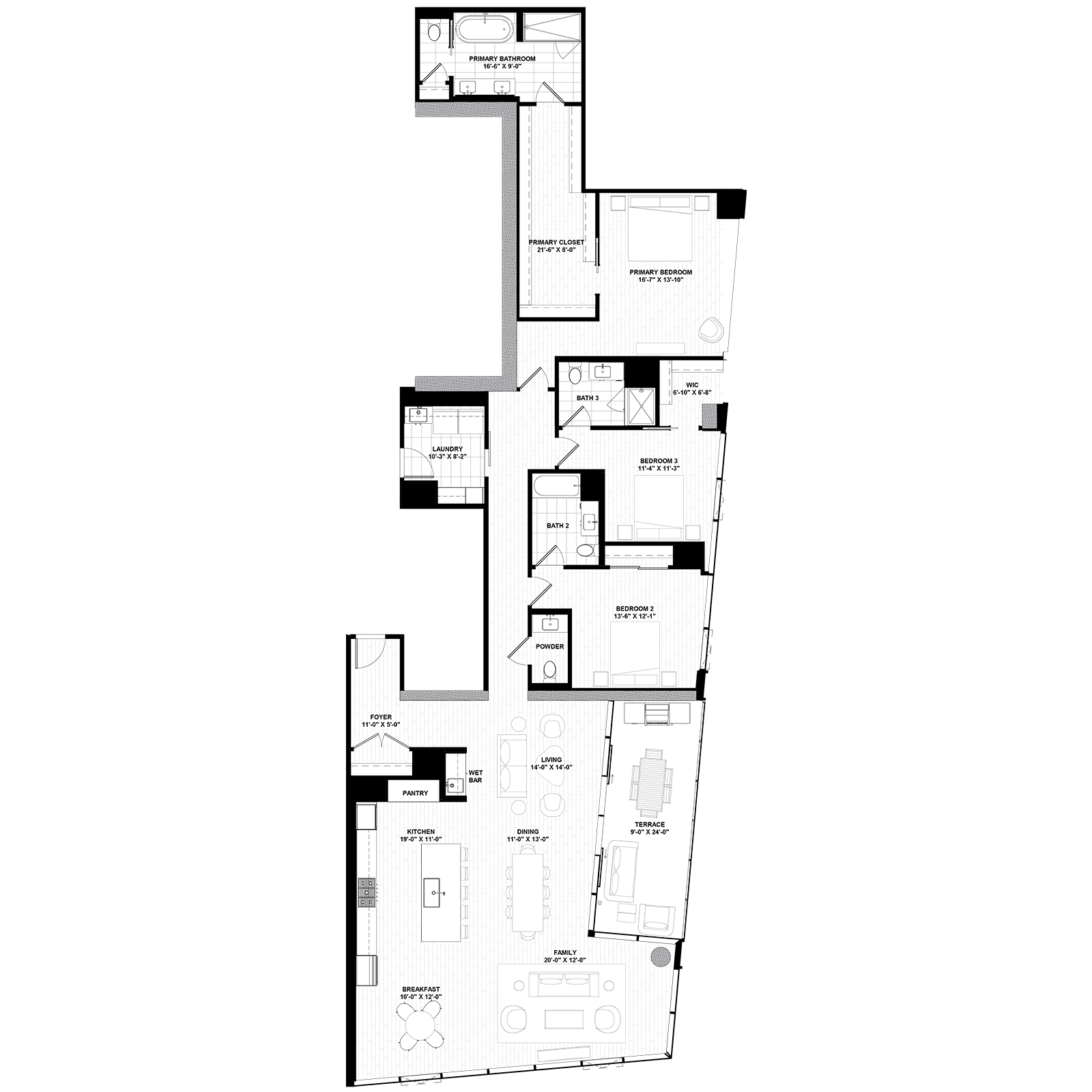 Penthouse A Parkline Apartments Floor Plan